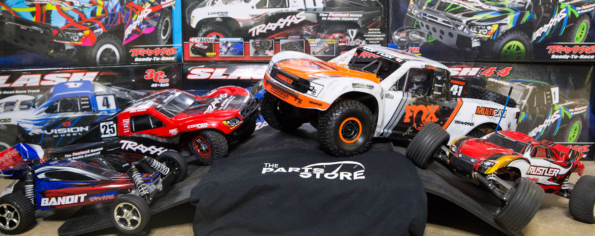 Traxxas RC Cars in a group